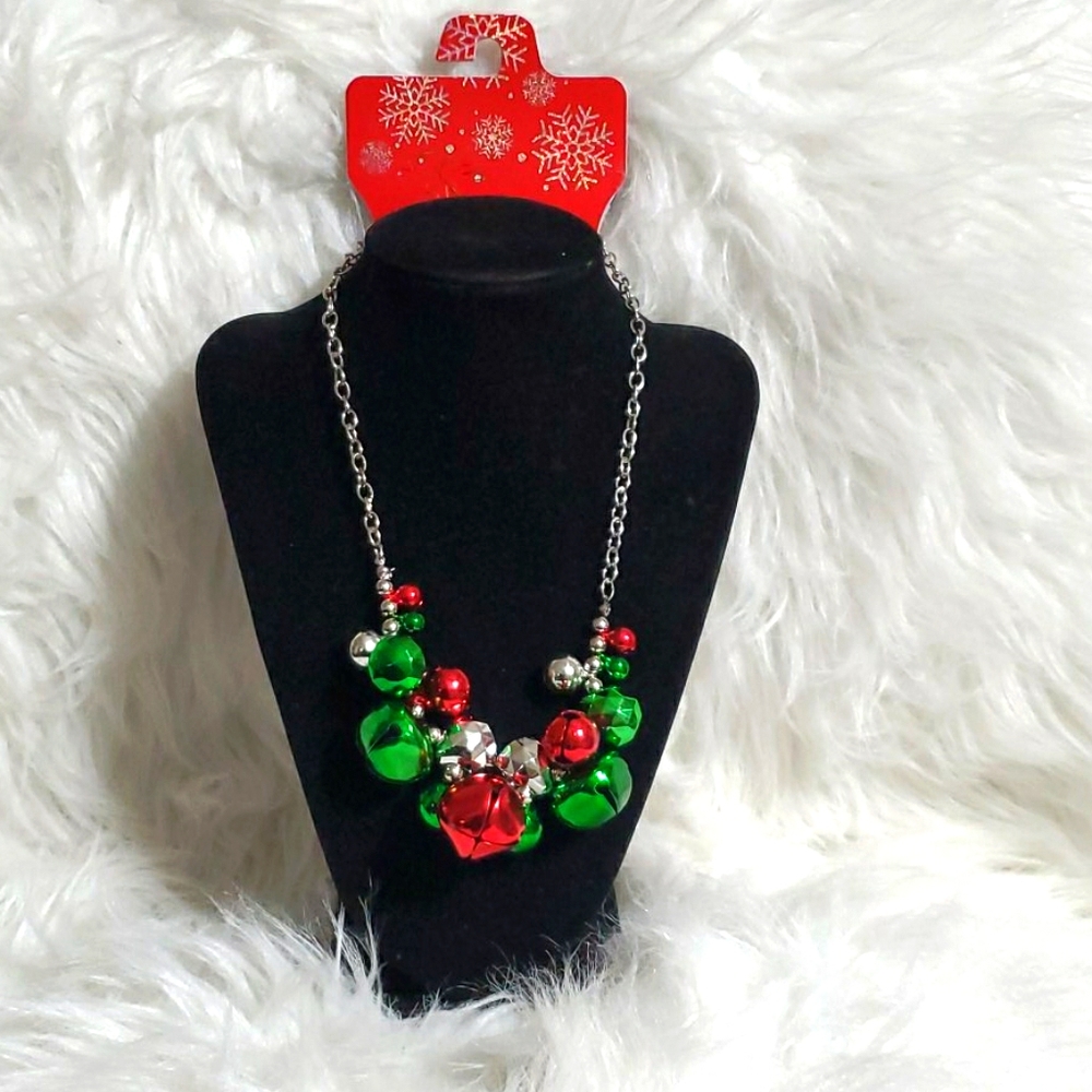 Christmas Necklace X-Mas Jingle Bell Nec